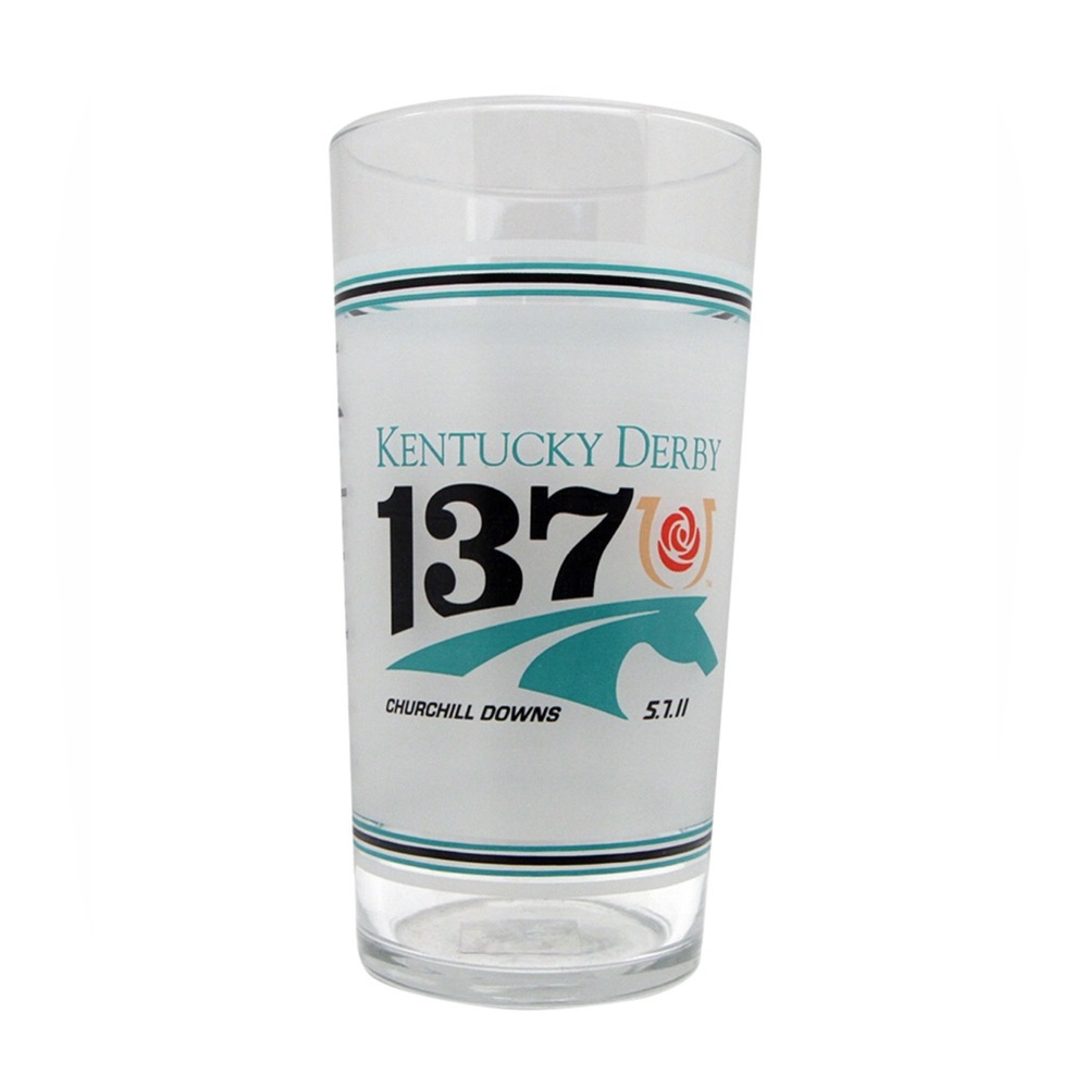 Kentucky Derby 137 Pair Collectible Drinking Glass 2011